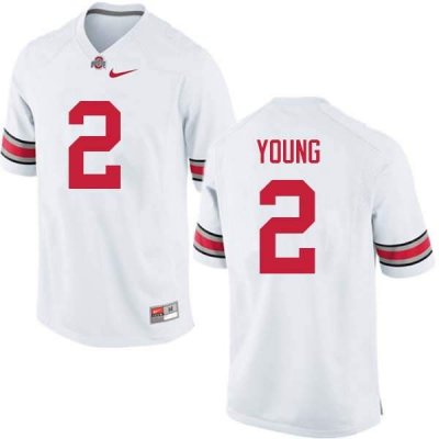 NCAA Ohio State Buckeyes Men's #2 Chase Young White Nike Football College Jersey FSO3645ET